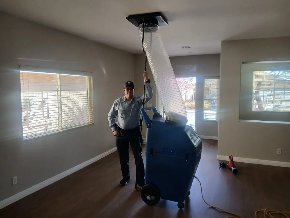 Professional Dryer Vent Cleaning work inside a Paradise Valley home